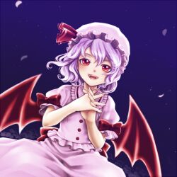  bad_id bad_pixiv_id female hat kito0889 purple_hair remilia_scarlet short_hair solo touhou wings 