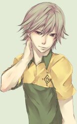  1boy bad_id bad_pixiv_id male_focus shiraishi_kuranosuke shiro_(reptil) simple_background solo tennis_no_ouji-sama 