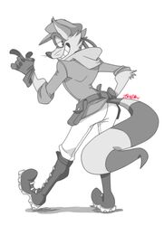  anthro looking_back male mammal procyonid raccoon sly_cooper sly_cooper_(series) smug solo sony_corporation sony_interactive_entertainment sucker_punch_productions zkaijuraptor 