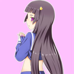  female kami_nomi_zo_shiru_sekai long_hair looking_back lune_(kaminomi) purple_eyes purple_hair simple_background yuto_(dialique) 