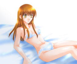  bed bra female konjiki_no_gash!! lingerie lying oumi_megumi solo underwear 