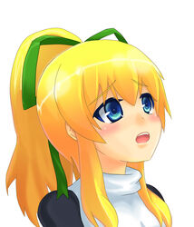  bad_id bad_pixiv_id blonde_hair blue_eyes female fumi_(saber_x23s) highres mega_man_(classic) mega_man_(series) open_mouth ribbon roll_(mega_man) solo 