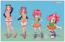  2022 amy_rose anthro base_one_layout basic_sequence belle_delphine border bottomwear clothing ed-fokk3r eulipotyphlan fake_cat_ears fake_ears female fishnet_clothing fishnet_legwear four_frame_image four_frame_sequence gloves green_eyes handwear hedgehog hi_res human human_to_anthro legwear linear_sequence mammal one_row_layout sega sequence shorts shrinking simple_background size_transformation skirt smile solo sonic_the_hedgehog_(series) species_transformation standing tf_into_fictional_character transformation transformation_sequence white_border white_clothing white_gloves white_handwear 