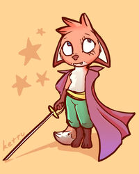  2022 4:5 anthro artist_name black_markings black_nose bottomwear canid canine cape clothed clothing cosplay countershade_torso countershading digitigrade dipstick_tail eye_scar eyebrows facial_scar female fox gloves_(marking) head_tuft hi_res holding_melee_weapon holding_object holding_sword holding_weapon jungledyret_hugo kettukarkki leg_markings looking_up mammal markings melee_weapon multicolored_body one_piece pants red_body rita_(jungledyret) scar shanks socks_(marking) solo standing sword tail tail_markings teeth tuft two_tone_body weapon white_body 