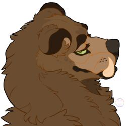  1:1 alpha_channel ambiguous_gender anthro bear brown_bear digital_drawing_(artwork) digital_media_(artwork) frillious grizzly_bear looking_at_viewer mammal pines solo ursine 