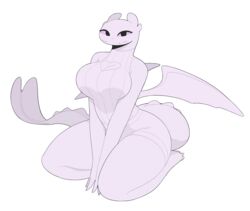  alpha_channel anthro big_breasts breasts cleavage_cutout cutout dragon dreamworks european_mythology exqmaster female fury_(httyd) hi_res how_to_train_your_dragon light_fury looking_at_viewer mythological_creature mythological_scalie mythology nubless purple_eyes scalie simple_background solo tail thick_thighs third-party_edit transparent_background western_dragon wide_hips 