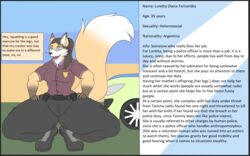  anthro ass big_butt boots border canid canine canis car clothed clothing curvy_figure dialogue english_text female flat_colors footwear fox grey_border hi_res information_box looking_at_viewer loretta_(photolol.03) mammal motor_vehicle photolol.03 police police_car police_uniform police_vehicle simple_background solo text thick_thighs uniform vehicle voluptuous wide_hips 