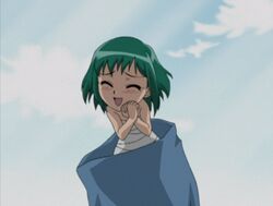  animated animated female green_hair kasugano_midori midori_no_hibi minigirl open_mouth short_hair squirming wiggling 