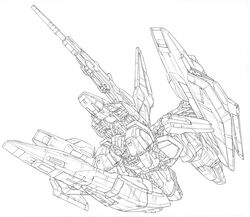  absurdres beam_rifle commentary_request energy_gun full_body greyscale gundam highres ishigaki_jun&#039;ya line_art mecha monochrome no_humans robot science_fiction transformation wave_rider weapon white_background zeta_gundam zeta_gundam_(mobile_suit) 