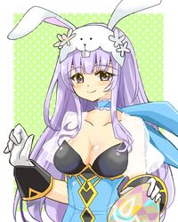  alternate_costume animal_ears bare_shoulders book breasts cape circlet cleavage collarbone commentary_request cosplay detached_sleeves dress easter easter_egg egg fake_animal_ears female fire_emblem fire_emblem:_genealogy_of_the_holy_war fire_emblem_awakening fire_emblem_heroes gloves hair_between_eyes julia_(fire_emblem) long_hair looking_at_viewer lucina_(fire_emblem) lucina_(fire_emblem)_(cosplay) purple_eyes purple_hair rabbit_ears see-through see-through_sleeves smile solo twitter_username white_gloves wrist_cuffs yukia_(firstaid0) 