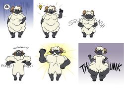  absurd_res anthro ass big_butt bovid caprine fur hi_res horn huge_butt humor hyper hyper_butt luxythesheep male mammal muscular muscular_anthro muscular_male obese obese_anthro obese_male overweight overweight_anthro overweight_male sheep solo squish thick_thighs toony weight_gain wool_(fur) 