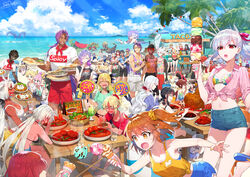  6+boys 6+girls abigail_williams_(fate) ahoge alcohol animal_ears annotated archer_(fate) arjuna_(fate) arm_around_shoulder artoria_pendragon_(fate) ashwatthama_(fate) asterios_(fate) aunt_and_nephew aztec bandage_over_one_eye bandaged_head bandages barefoot beach beads benienma_(fate) bhima_(fate) bikini bikini_top_only black_eyes black_hair blonde_hair blue-tinted_eyewear blue_eyes blue_hair blue_sky body_markings bow braid breasts bright_pupils brother_and_sister caenis_(fate) caren_hortensia caren_hortensia_(amor_caren) cerejeira_elron character_request charles_babbage_(fate) chest_jewel child_gilgamesh_(fate) chin_piercing cleavage closed_eyes cloud colored_inner_hair colored_skin commentary_request cosplay creature crystal_hair cu_chulainn_(fate) cup curled_horns curry curry_rice dark-skinned_female dark-skinned_male dark_skin daybit_sem_void deinonychus_brother_(fate) dinosaur double_scoop dragon_girl dragon_horns dragon_tail drunk duryodhana_(fate) elizabeth_bathory_(fate) emiya_shirou eyeshadow facial_hair facial_mark fangs fate/grand_order fate_(series) fergus_mac_roich_(fate) food forehead_mark forehead_tattoo fork fou_(fate) french_braid fruit fujimaru_ritsuka_(female) fujimaru_ritsuka_(male) fujimaru_ritsuka_(male)_(tropical_summer) fujimaru_ritsuka_(male)_(tropical_summer)_(cosplay) fuuma_kotarou_(fate) gawain_(fate) giant giantess gilgamesh_(fate) goatee goatee_stubble gradient_hair green_hair hair_beads hair_between_eyes hair_ornament hair_over_one_eye hair_ribbon hair_scrunchie hairbow hand_on_own_chin hans_christian_andersen_(fate) happy hat hawaiian_shirt headband heracles_(fate) highres holding holding_cup holding_food holding_fork holding_ice_cream holding_ice_cream_cone holding_spoon holding_utensil horns horse_ears ice_cream ice_cream_cone ice_cream_cone_spill indian jaguarman_(fate) jeanne_d&#039;arc_alter_(fate) kama_(fate) karna_(fate) kingprotea_(fate) knights_of_the_round_table_(fate) kukulkan_(fate) kumonryuu_eliza_(fate) lakshmibai_(fate) lancelot_(fate/grand_order) large_breasts large_horns legs leonardo_da_vinci_(fate) leonardo_da_vinci_(rider)_(fate) light_blue_hair lime_(fruit) lime_slice lip_piercing lipstick locusta_(fate) long_hair long_horns looking_at_another low-tied_long_hair low_ponytail makeup marine_nemo_(fate) mash_kyrielight mature_male medium_hair miyamoto_musashi_(fate) mordred_(fate) mother_and_daughter multicolored_hair multiple_boys multiple_girls muscular muscular_female muscular_male naan_bread nail_polish navel nemo_(fate) nero_claudius_(fate) official_alternate_costume okada_izou_(fate) open_mouth orange_hair outdoors oversized_food oversized_object pale_skin pectorals piercing pink_hair ponytail ponytail_holder purple_hair purple_lips purple_nails queen_draco_(fate) quetzalcoatl_(fate) red_eyes red_eyeshadow red_hair red_scrunchie redrop ribbon rice sailor_collar scrunchie senji_muramasa_(fate) sessyoin_kiara sharp_teeth shirt short_hair short_shorts shorts siblings side_ponytail sideboob sky smile spicy spoon stomach streaked_hair striped_clothes striped_shirt stubble sunglasses sweat swimming swimsuit tail taisui_xingjun_(fate) takasugi_shinsaku_(fate) tamamo_(fate) tamamo_cat_(fate) tattoo teeth tenochtitlan_(fate) tezcatlipoca_(fate) tiamat_(fate) tinted_eyewear toe_scrunch toenail_polish toenails toes tongue tongue_out too_many too_many_scoops translation_request tripping tristan_(fate) turban unconscious utsumi_erice van_gogh_(fate) very_long_hair very_sweaty voyager_(fate) vritra_(fate) waffle_cone wakchan water wavy_hair white_hair white_nails white_skin wide-eyed yellow_nails yellow_scrunchie 