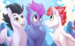  dripponi equid equine friendship_is_magic hasbro hi_res lattynskit male mammal my_little_pony mythological_creature mythological_equine mythology pegasus smile swift_apex windy_dripper wing_mccallister wings wonderbolts_(mlp) 