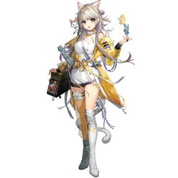  :d animal_ear_fluff animal_ears anklet arknights asymmetrical_footwear bag black_nails blush boots cat_ears coat commentary_request earrings feline female full_body grey_hair hair_bun high-waist_shorts infection_monitor_(arknights) jewelry kazemaru_(arknights) long_hair long_sleeves looking_at_viewer nail_polish official_alternate_costume official_art open_clothes open_coat open_mouth orange_thighhighs origami purple_eyes ribbon ring see-through shorts shoulder_bag shuriken simple_background single_hair_bun single_side_bun single_thigh_boot single_thighhigh smile solo tachi-e thigh_boots thigh_strap thighhighs third-party_source very_long_hair weapon wenquangua white_background white_footwear white_shorts yellow_coat yellow_ribbon 