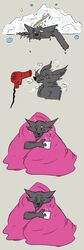  absurd_res bath bec_noir bedding blanket bubble canid canine clenched_teeth closed_eyes conditional_dnp container cup digital_drawing_(artwork) digital_media_(artwork) dryer hair_dryer hi_res homestuck mammal ms_paint_adventures scar teeth white_eyes wolftacos 