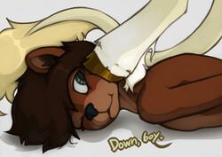  adora_(marsminer) anthro countershading degradation dominant dominant_female duo equid equine female hoof_on_face hooves horse keith_(marsminer) male male/female mammal marsminer mustelid on_ground otter submissive submissive_male text 