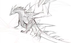  2020 ambiguous_gender capcom claws digital_media_(artwork) dragon elder_dragon european_mythology feral horn kassillea membrane_(anatomy) membranous_wings monster_hunter mythological_creature mythological_scalie mythology scales scalie solo spines standing tail valstrax western_dragon wings 