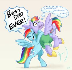  absurd_res bow_hothoof_(mlp) daughter_(lore) dialogue docwario duo english_text equid equine father_(lore) father_and_child_(lore) father_and_daughter_(lore) female feral friendship_is_magic hasbro hi_res hug male mammal my_little_pony mythological_creature mythological_equine mythology parent_(lore) parent_and_child_(lore) parent_and_daughter_(lore) pegasus rainbow_dash_(mlp) simple_background text white_background wings 