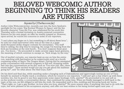  anthro convention dialogue english_text female group hands_on_table hi_res human jimmy_webcomicwriter male mammal news news_article newspaper str8aura-no-not-that-one suspicious text zig_zag 