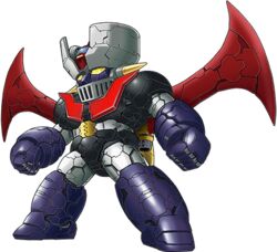  chibi clenched_hands fujii_daisei_(artist) looking_ahead lowres mazinger_(series) mazinger_z mazinger_z:_infinity mazinger_z_(mecha) mecha mechanical_wings no_humans official_art pilder robot standing super_robot super_robot_wars super_robot_wars_t transparent_background wings yellow_eyes 