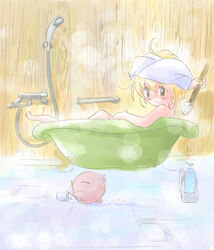  akazukin_chacha bath bathtub blonde_hair chacha psuke 