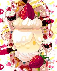  alternate_form bad_id bad_pixiv_id cake cake_slice candle candy character-themed_food cupcake doughnut food food_focus french_cruller fruit highres icing jelly_bean litwick no_humans pokemon pokemon_(creature) rimoji solo sprinkles strawberry strawberry_shortcake 