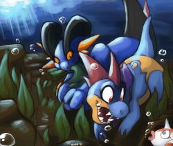  blue_eyes conditional_dnp croconaw digital_media_(artwork) ebonychimera female generation_1_pokemon generation_2_pokemon generation_3_pokemon goldeen hi_res male nintendo pokemon pokemon_(species) red_eyes swampert underwater water yellow_eyes 