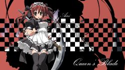  airi maid photoshop queen&#039;s_blade red_hair suzuri 