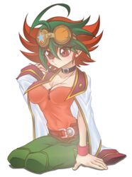  artist_request blush breasts character_request cleavage female female rule_63 sakaki_yuuya sakaki_yuya solo yu-gi-oh! yuu-gi-ou_arc-v 