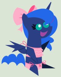  2014 alicorn better_version_at_source blue_body blue_feathers equid equine evilfrenzy feathered_wings feathers female feral friendship_is_magic hasbro hi_res horn mammal my_little_pony mythological_creature mythological_equine mythology princess_luna_(mlp) solo wings 