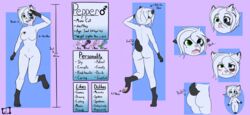  absurd_res color_swatch domestic_cat english_text felid feline felis female good_girl heterochromia hi_res lex-i mammal manx model_sheet pepper_(willowdawisp) solo text 