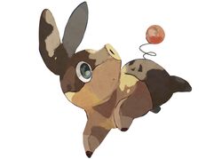  animal_focus blue_eyes closed_mouth commentary full_body highres jumping kamonabe_(kamonabeekon) no_humans pokemon pokemon_(creature) solo tepig 