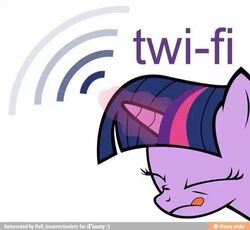  closed_eyes equid equine female feral friendship_is_magic fur hair hasbro horn horse magic_glow mammal multicolored_hair my_little_pony mythological_creature mythological_equine mythology pony purple_body purple_fur purple_hair simple_background solo tongue tongue_out twilight_sparkle_(mlp) unicorn white_background wi-fi 