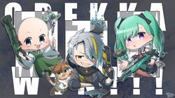  2boys :o animalization apex_legends assault_rifle b3_wingman beard black_dress black_eyes black_hairband black_scarf blue_hair blush brown_eyes chibi detonator_(esports) dress energy_gun facial_hair feline female glasses gradient_hair green_hair green_hakama green_pants grey_jacket gun hack_(apex_legends) hair_behind_ear hairband hakama hakama_pants handgun highres holding holding_gun holding_weapon indie_virtual_youtuber jacket japanese_clothes kuroneko_a m1904_mastiff mole mole_under_eye moustache mukai_(detonator) multicolored_hair multiple_boys nessie_(respawn) odanobu_(vtuber) open_mouth pants purple_eyes r-301_carbine revolver rifle round_eyewear scarf sharp_teeth shotgun smile streaked_hair teeth twintails utai_meika virtual_youtuber vspo! weapon yakumo_beni yakumo_beni_(2nd_costume) 