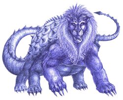  beard claws dragon european_mythology facial_hair felid feral foolishlittlemortal french_mythology hybrid lion male mammal mane mythological_creature mythological_scalie mythology pantherine scalie shell solo spikes tail tarasque 