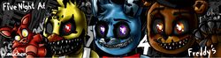  animatronic avian bird chicken female five_nights_at_freddy&#039;s five_nights_at_freddy&#039;s_4 foxy_(fnaf) galliform gallus_(genus) glowing glowing_eyes group lagomorph leporid machine mammal mischenmeek nightmare_bonnie_(fnaf) nightmare_chica_(fnaf) nightmare_freddy_(fnaf) phasianid plushie rabbit robot scottgames 