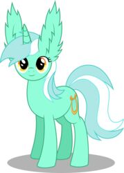  2015 9de-light6 absurd_res alpha_channel amber_eyes cutie_mark equid equine female feral friendship_is_magic fur green_body green_fur hair hasbro hi_res horn looking_at_viewer lyra_heartstrings_(mlp) mammal multicolored_hair my_little_pony mythological_creature mythological_equine mythology simple_background smile solo transparent_background unicorn 