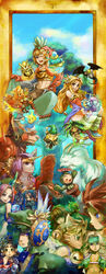  5boys 6+girls animal_ears aura_(seiken_densetsu) blonde_hair cactus cat_ears commentary_request daena dryad_(seiken_densetsu) elazul escad everyone florina_(lom) furry gnome_(seiken_densetsu) green_eyes green_hair hat highres horns imu_(lom) irwin jinn_(seiken_densetsu) lady_pearl larc_(lom) legend_of_mana lil&#039;_cactus long_hair luna_(seiken_densetsu) matilda_(lom) multiple_boys multiple_girls oitsukenai purple_eyes purple_hair salamander_(seiken_densetsu) sandra seiken_densetsu shade_(seiken_densetsu) sierra_(lom) toto_(lom) undine_(seiken_densetsu) vadise will-o&#039;-wisp_(seiken_densetsu) 