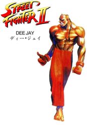  90s bengus capcom dark_skin dee_jay game jamaica male male male_focus muscle official_art oldschool smile street_fighter street_fighter_ii streetfighter 