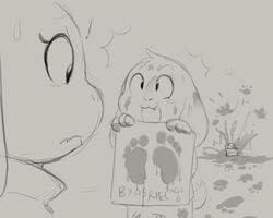  2015 5:4 age_difference anthro asriel_dreemurr boss_monster_(undertale) bovid caprine daww digital_media_(artwork) duo english_text exclamation_point eyelashes female footprint goat greyscale lolicon male mammal monochrome mother_(lore) mother_and_child_(lore) mother_and_son_(lore) older_female open_mouth paper parent_(lore) parent_and_child_(lore) parent_and_son_(lore) paws son_(lore) source_request text toriel undertale undertale_(series) young young_anthro zonkpunch 