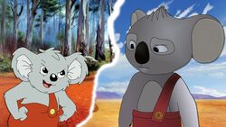  16:9 2020 anthro blinky_bill blinky_bill_(series) clothing crossover digital_media_(artwork) dragonboy618 duo eye_contact hi_res koala looking_at_another male mammal marsupial vombatiform widescreen 