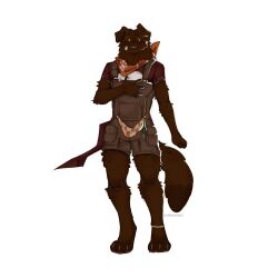  absurd_res anklet anthro automaton bandage bandage_on_face bird_dog brown_body brown_fur canid canine canis cerberussenn checkered checkered_clothing clothing cybernetics cyborg dipstick_ears dipstick_limbs dipstick_tail domestic_dog ear_markings floppy_ears footprint freckled_face freckled_legs freckled_thighs freckles fur hand_on_chest hi_res hunting_dog jewelry joints kerchief labrador machine male mammal markings multicolored_ears neckerchief neckwear orange_eyes overalls pattern_clothing pawprint pink_nose pockets pouch_(clothing) raglan_shirt retriever riley_manchester_(cerberussenn) short_overalls signature simple_eyes smile solo spot_freckles spots spotted_body spotted_face spotted_fur spotted_legs spotted_markings spotted_tail spotted_thighs tail tail_markings 