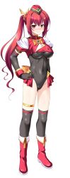  aoi_masami asamiya_minami black_gloves black_leotard black_thighhighs blush boots bow breasts covered_navel covered_nipples crop_top elbow_gloves female full_body game_cg garrison_cap gloves hair_ornament hairclip hand_on_own_hip hat highres jewelry knight_ignis large_breasts large_variant_set leotard long_hair looking_at_viewer magical_girl non-web_source nose_blush official_art over-kneehighs puffy_sleeves red_eyes red_hair short_sleeves showgirl_skirt side_ponytail smile solo standing tachi-e thigh_strap thighhighs thighlet transparent_background ts_magical_girl_nao turtleneck variant_set 