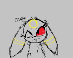  blushed_face camote eeveelution female feral generation_2_pokemon looking_at_viewer low_res nintendo pokemon pokemon_(species) solo umbreon 