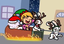  2024 5_fingers alice_gassman ambiguous_anthro ambiguous_gender anthro bangs beard bell_hat bent_arm blonde_hair brown_eyebrows buckteeth building captainquack64 christmas christmas_clothing christmas_headwear closed_eyes closed_smile clothed clothed_female clothed_human clothing digital_drawing_(artwork) digital_media_(artwork) door elf_hat english_description eyebrows facial_hair fake_antlers fake_horns female female_human fingers fist flat_colors fur green_clothing green_hat green_headwear grey_beard grey_facial_hair group hair hand_behind_head happy hat hat_over_eyes headgear headwear hi_res holding_reins holidays human lagomorph lidded_eyes lying male male_anthro mammal mitten_hands mouth_closed multicolored_body noseless nude_ambiguous nude_anthro on_back open_mouth open_smile outside pawpads pink_clothing pink_shirt pink_topwear rabbid rabbids_invasion_(series) raving_rabbids rayman_(series) red_tongue reins santa_hat shirt short_hair sitting sleigh sleigh_ride smile snow snowing sparks tan_body tan_pawpads tan_skin teeth tongue topwear two_tone_body ubisoft white_body white_fur window 