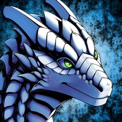  1:1 2019 ambiguous_gender avoid_posting blue_background conditional_dnp curved_horn digital_media_(artwork) dragon feral green_eyes greeny_(odisaodi) headshot_portrait horn icon mythological_creature mythological_scalie mythology portrait ratte scales scalie simple_background smile smooth_horn solo white_body white_scales 