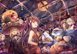  6+girls :d ^_^ alternate_costume animal_hands bandaged_leg bandages basket bat_wings black_gloves blue_eyes blue_hair blunt_bangs blush breasts brown_eyes brown_hair cake candy cape cloak closed_eyes closed_mouth commentary cup dress drinking_glass earrings eating elbow_gloves fangs food fork full_moon g11_(girls&#039;_frontline) g11_(neet_zombie)_(girls&#039;_frontline) girls&#039;_frontline glasses gloves grey_hair hair_over_one_eye halloween halloween_costume hand_to_own_mouth hand_up hat high_collar holding holding_basket holding_cup holding_food holding_fork holding_plate indoors jack-o&#039;-lantern jewelry knife knife_in_head large_breasts layer_cake lollipop looking_at_viewer m1919a4_(carmilla)_(girls&#039;_frontline) m1919a4_(girls&#039;_frontline) meatball medium_breasts mk23_(girls&#039;_frontline) mk23_(impish_sweetheart)_(girls&#039;_frontline) moon mp5_(girls&#039;_frontline) mp5_(nocturnal_familiar)_(girls&#039;_frontline) multiple_girls night object_through_head official_alternate_costume open_mouth orange_skirt parted_bangs party pasta photoshop_(medium) plate pumpkin purple_hair red_eyes red_moon semi-rimless_eyewear short_hair sidelocks skirt sleeveless sleeveless_dress smile spaghetti spaghetti_and_meatballs springfield_(classic_witch)_(girls&#039;_frontline) springfield_(girls&#039;_frontline) star_(symbol) sweatdrop swirl_lollipop tareme tsurime twintails two_side_up type_64_(girls&#039;_frontline) type_64_(witch_from_afar)_(girls&#039;_frontline) under-rim_eyewear under_the_table vector_(girls&#039;_frontline) vector_(kitty_paws)_(girls&#039;_frontline) wa2000_(girls&#039;_frontline) wa2000_(haunted_castle)_(girls&#039;_frontline) wine_glass wings witch witch_hat yellow_eyes zenyu 