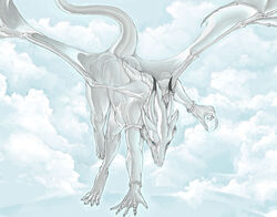 ambiguous_gender cloud cropped detailed detailed_background dpw dragon european_mythology feral flying membrane_(anatomy) membranous_wings mythological_creature mythological_scalie mythology nude outside pira scalie sidian_(character) sky skyscape solo tail wallpaper western_dragon wings