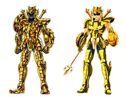  80s araki_shingo armor comparison faceless gold gold_saints helmet himeno_michi knight kurumada_masami libra_dohko libra_douko oldschool polearm saint_seiya shadow shield spear trident weapon zodiac 