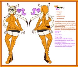  bosontory bunny double_ponytail eelball furry green_eyes high_heels long_hair oc pompom 